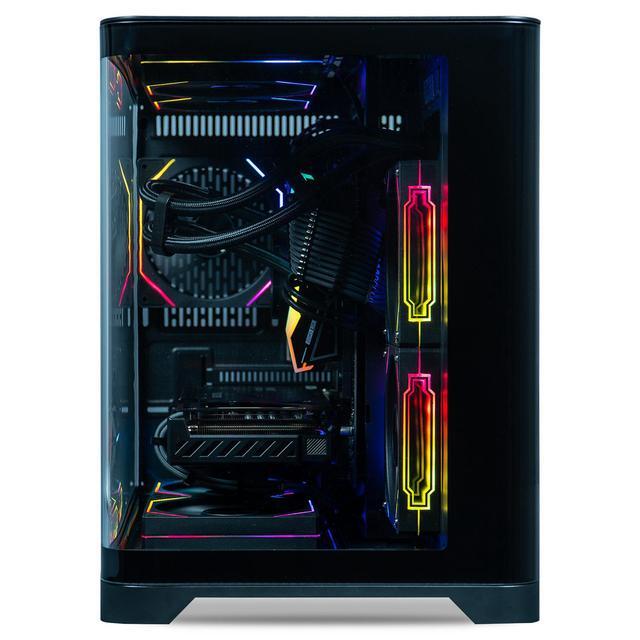 ViprTech Reaper 3.0 Liquid-Cooled PC - AMD Ryzen 7 8700F (5.0Ghz Turbo) RTX 4070 Super 12GB 32GB DDR5 6400 2TB NVMe SSD VR-Ready Streaming RGB Windows 11 Gaming Desktop Computer Black