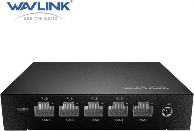 WAVLINK 5-Port Gigabit PoE Switch with AC Controller 4x LAN + 1 WAN 1000Mbps Supports IEEE 802.3AF/AT Auto-Discovery & Centralized AP Management for Home Hotel Office Farm