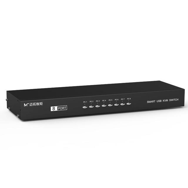 Weastlinks 8 Port KVM Switch VGA USB Manual Keypress With Wired Remote Extension Switcher PC Selector For 8 PC 1 Monitor MT-801UK