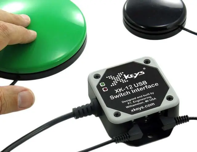 X-Keys XK-12 USB Switch Interface - Keyboard Mouse Joystick Emulator