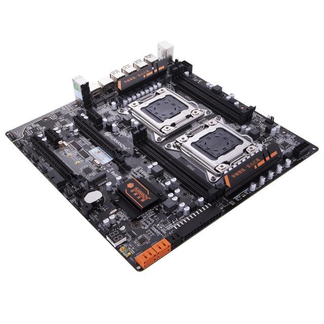 X79 4D Dual CPU Motherboard For Intel X79 LGA 2011 E5 DDR3 1333 1600 1866MHz 128GB PCI-E SATA3 USB3.0 E-ATX