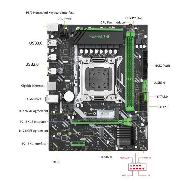 X79 6M Motherboard Intel Xeon E5 LGA2011 All Series DDR3 RECC NON-ECC Memory NVME USB3.0 Processor C2/V1/V2