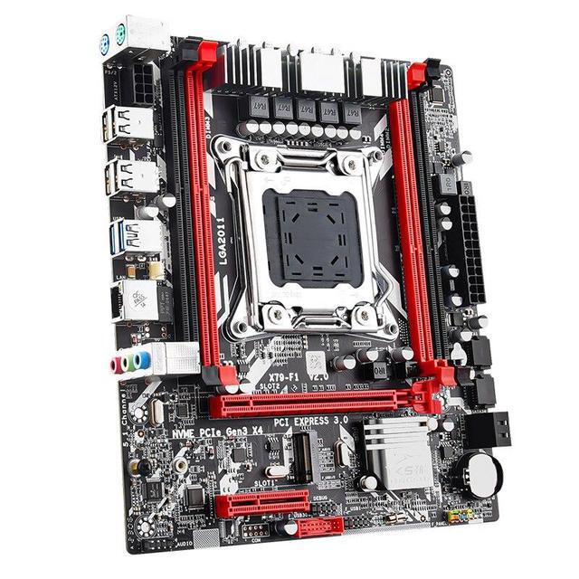 X79 F1 X79 Motherboard LGA2011 Support NVME M.2 SSD Xeon E5 V1 V2 REG ECC DDR3 Memory Server