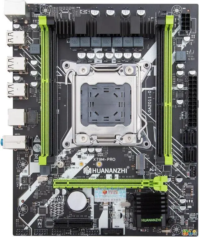 X79 M PRO Motherboard Support Intel Xeon E5 2689 4*8GB DDR3 RECC Memory NVME USB3.0 NVME USB SATA 3.0