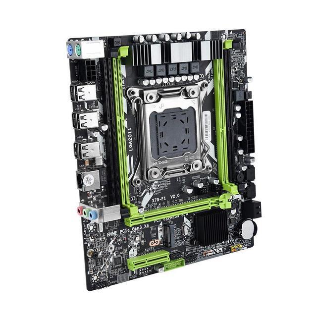 X79 Motherboard Combo Set X79 F1 LGA2011 With E5 2620 V2 16GB DDR3 RAM Support NVME M.2 SSD Server Kit