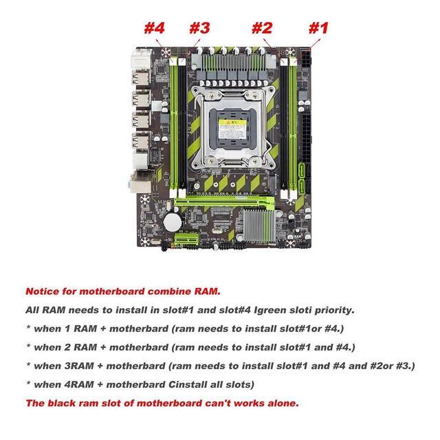 X79 Motherboard+E5 2630 CPU+2X8GB DDR3 1600Mhz REG ECC RAM Memory Set LGA 2011 M.2 NVME Motherboard