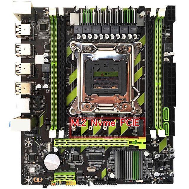 X79 Motherboard+E5 2650 CPU+2X8GB DDR3 1600Mhz REG ECC RAM Memory Set LGA 2011 M.2 NVME Motherboard