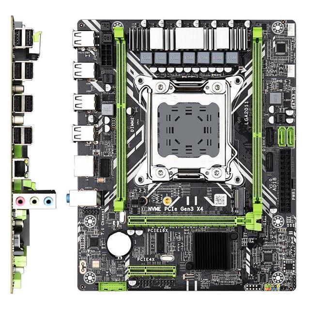 X79 Motherboard LGA2011 Xeon E5 Processor DDR3 USB3.0 PCI-E NVME M.2 SSD Support REG ECC Memory M-ATX