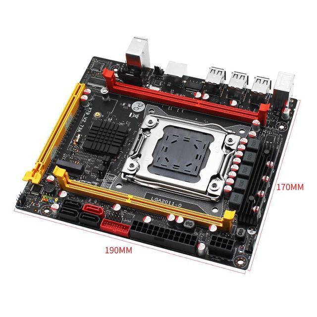 X79 Motherboard Set With E5 2620V2 CPU 2*8GB 1600MHZ REG ECC Ram Combo Support USB2.0 NVME M.2 Kit