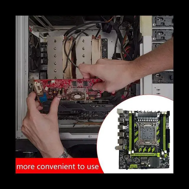 X79G Server Game Motherboard+Thermal Grease LGA2011 4XDDR3 RECC RAM Slot M.2 NVME PCI-E X16 6XUSB2.0 SATA3.0 Motherboard