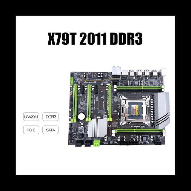 X79T LGA 2011 CPU Mainboard USB3.0 4 DDR3 Motherboard Desktop PC Computer Motherboard