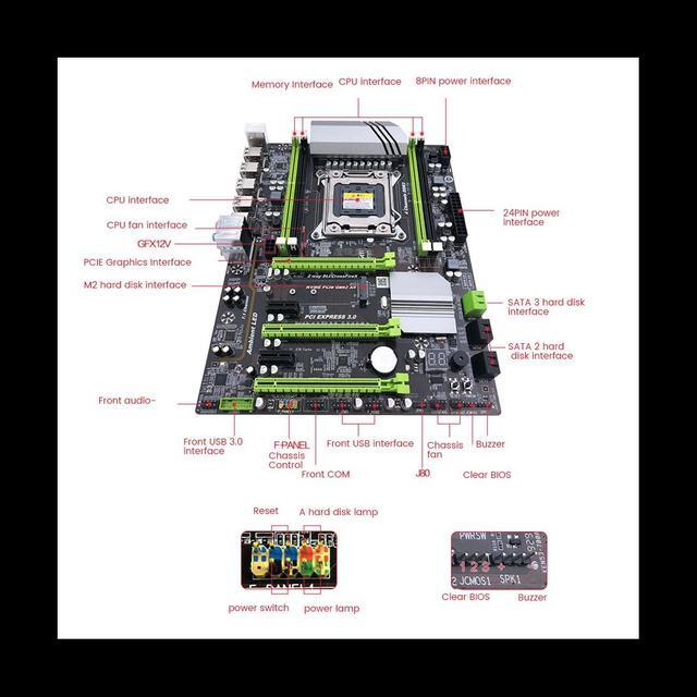 X79T LGA 2011 CPU Mainboard USB3.0 4 DDR3 Motherboard Desktop PC Computer Motherboard