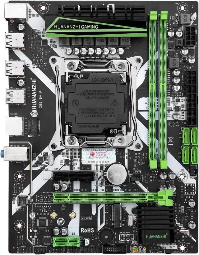 X99 8M F X99 Motherboard Support Intel xeon E5 CPU DDR4 RECC Memory M.2 NVME USB3.0 Server