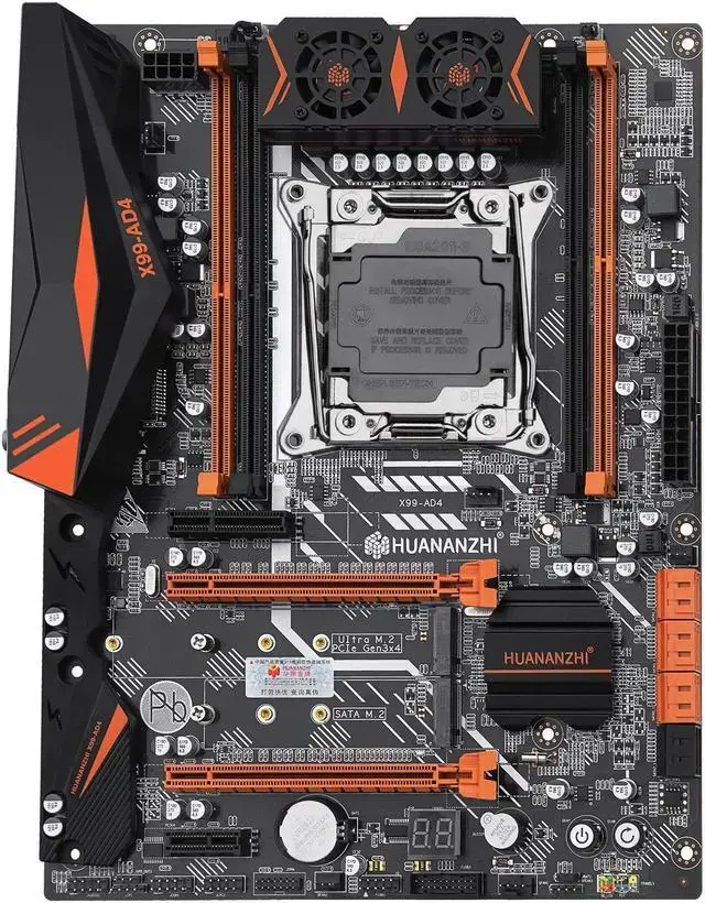 X99 AD4 Motherboard V2.0 Intel X99 LGA 2011-3 All Series DDR4 RECC128GB M.2 PCI-E NVME NGFF ATX Server Mainboard