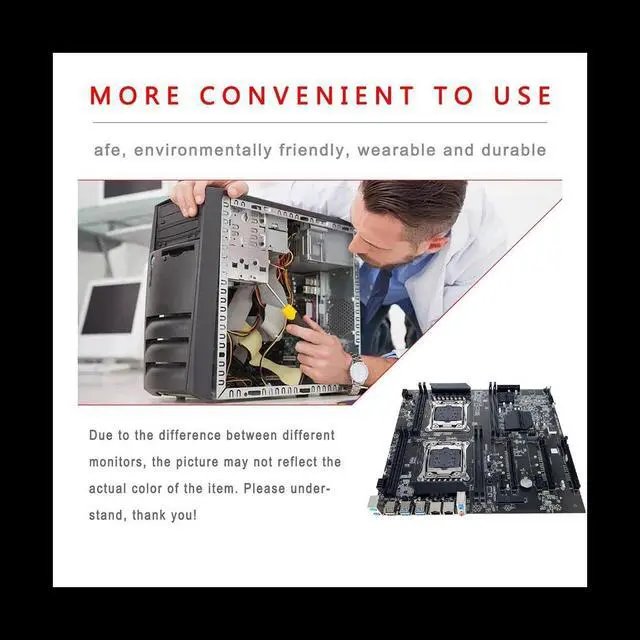 X99 Dual CPU ALEO Mining Motherboard+Switch Cable+Baffle LGA2011 V3/V4 8XDDR4 RAM Slot PCIE 16X 8XSATA3.0 Supports 5 GPU