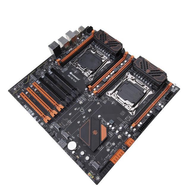 X99 Dual CPU Motherboard F8D PLUS Intel X99 LGA 2011-3 E5 V3 DDR4 RECC 512GB M.2 NVME NGFF USB3.0 E-ATX Server