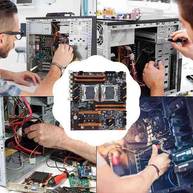 X99 Dual CPU Motherboard LGA2011 Support DDR4 ECC Memory Motherboard With 2XE5 2620 V3 CPU+2XThermal Pad