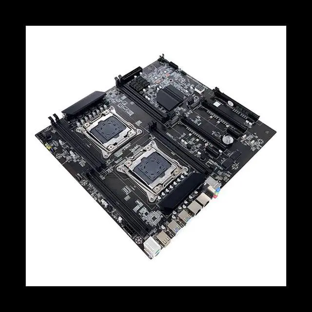 X99 Dual-Socket Motherboard LGA2011-3 Dual CPU Support RECC DDR4 Memory Motherboard+2XDDR4 4GB 2666Mhz RAM+Switch Cable