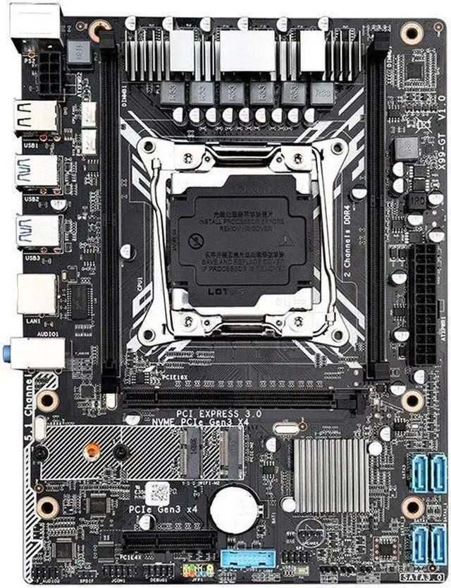X99-GT Motherboard X99 LGA 2011-3/4 Dual Channels Support 2X32G DDR4 for E5 2678V3/2620V3/2650V3/V4 Processors