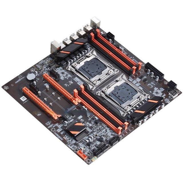 X99 Motherboard Dual CPU M.2 LGA 2011 V3 E-ATX USB3.0 SATA3 8 DIMM DDR4 Support Xeon Processor Slot 2011-3