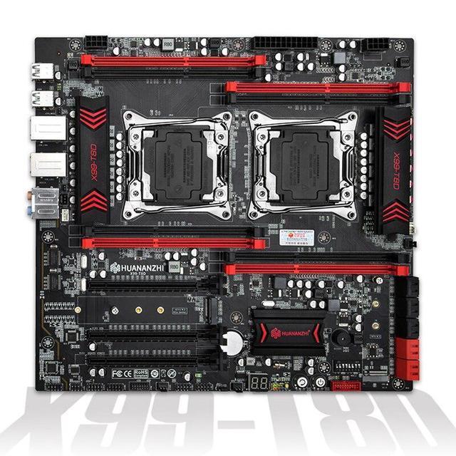 X99 T8D Motherboard Intel Dual CPU X99 LGA 2011-3 E5 V3 DDR3 RECC M.2 NVME NGFF USB3.0 E-ATX Server Mainboard