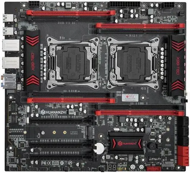 X99 T8D Motherboard Intel Dual CPU X99 LGA 2011-3 E5 V3 DDR3 RECC M.2 NVME NGFF USB3.0 E-ATX Server Mainboard