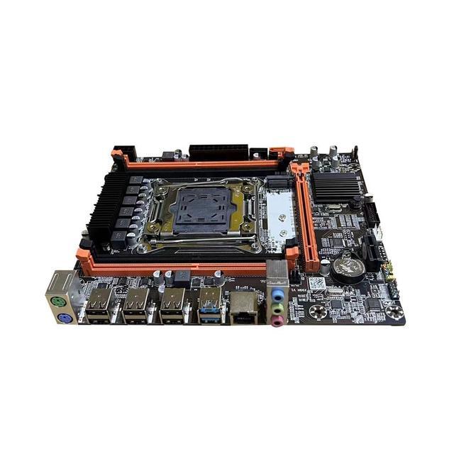 X99H Desktop PC Motherboard+E5 2673 V3 CPU+2X4G DDR3 RAM LGA2011-V3 DDR3X4 ECC RAM Slot M.2 NVME PCI-E3.0 X16 SATA3.0