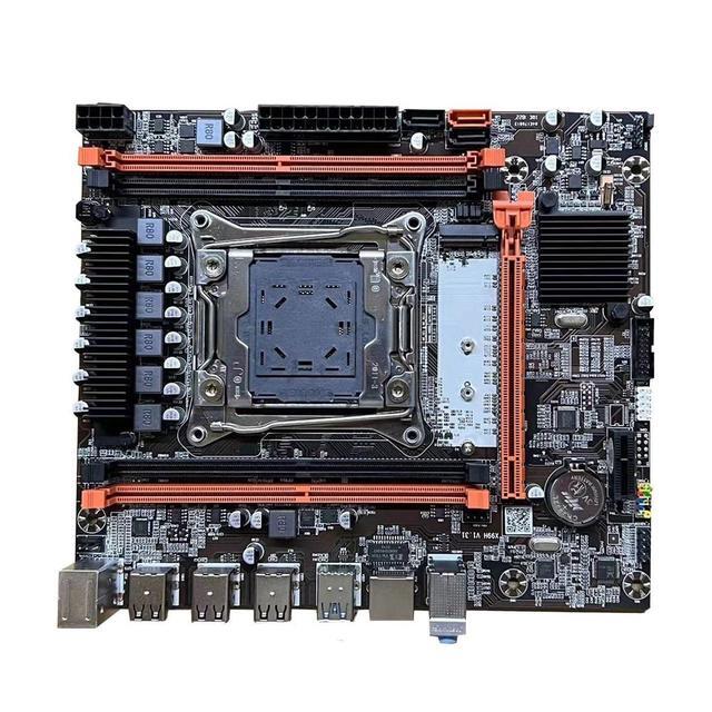 X99H Motherboard+E5 2673 V3 CPU+Thermal Pad+Switch Cable+SATA Cable+Baffle LGA2011-V3 DDR3X4 RAM Slot M.2 NVME PCI-E X16