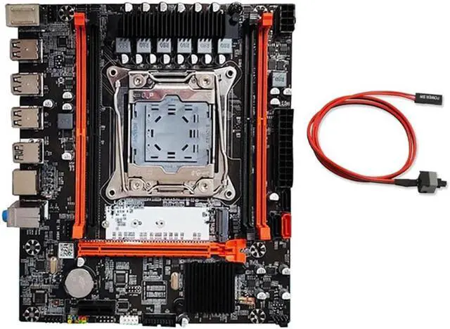 X99H Motherboard+Switch Cable Kit B85 Chip LGA2011-V3 DDR3X4 ECC Server Memory Slot M.2 NVME PCI-E 3.0 X16 SATA3.0