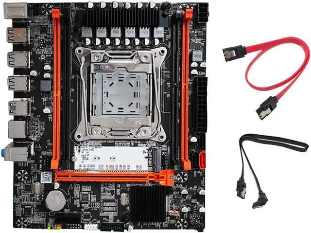 X99H(X99) PC Motherboard Kit+2XSATA Cable LGA2011-V3 DDR3X4 ECC Server RAM Slot M.2 NVME PCI-E X16 SATA3.0 Motherboard