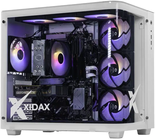 Xidax X-2 Series AMD Ryzen 5 7600 3.8GHz (Max: 5.1GHz) NVIDIA GeForce RTX 5050 8GB 2TB NVMe M.2 SSD 16GB (2x8GB) RAM Genuine Window 11 Home Onami White Gaming Desktop - Assembled & Serviced in U.S