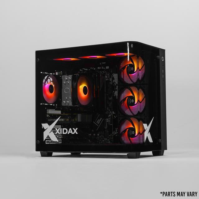 Xidax X-2 Series Intel Core I5 14400F 2.7GHz (Max: 4.7GHz) NVIDIA GeForce RTX 5050 8GB 2TB NVMe M.2 SSD 16GB (2x8GB) RAM Window 11 Home Onami Black Gaming Desktop - Assembled & Serviced In U.S