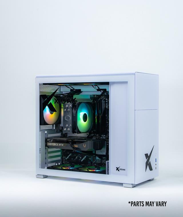 Xidax X-2 Series Intel Core I5 14400F 2.7GHz (Max: 4.7GHz) NVIDIA GeForce RTX 5060 8GB 1TB NVMe M.2 SSD 16GB (2x8GB) RAM Window 11 Home Xen White Gaming Desktop - Assembled & Serviced In U.S
