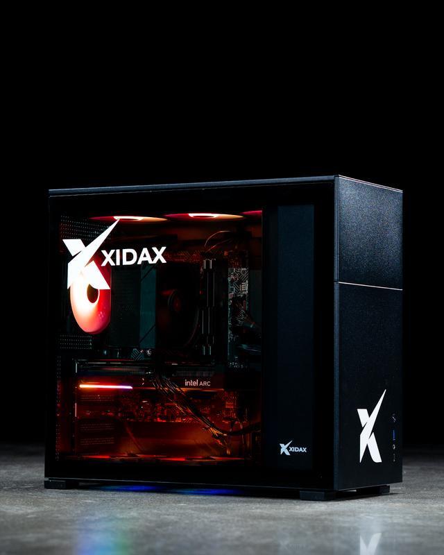 Xidax X-2 Series Intel Core I5 14400F (up To 4.7GHz) Intel Arc B580 12GB 1TB NVMe M.2 SSD 16GB RAM Fan Cooling Window 11 Home Xen Black Gaming Desktop - Assembled & Serviced In Utah