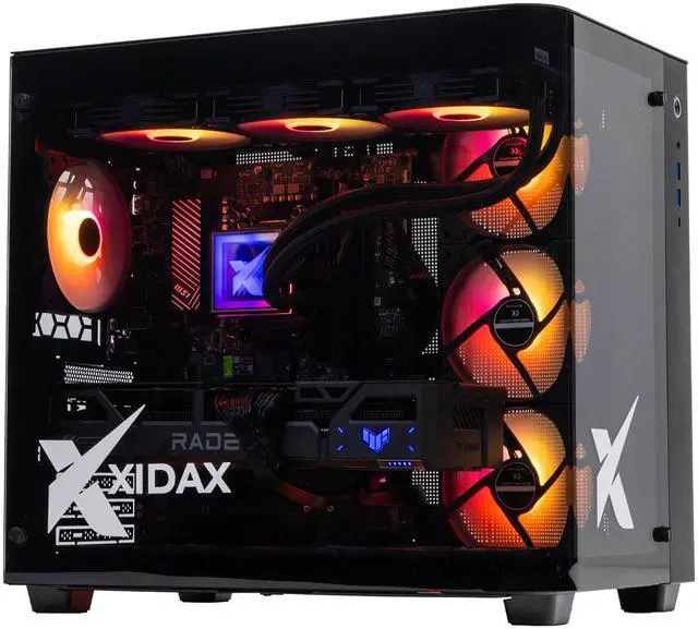 Xidax X-6 Series AMD Ryzen 7 7800X3D (4.2Ghz up to 5.0Ghz) AMD Radeon RX 9060XT 8GB 2TB NVMe M.2 SSD 32GB (2x16GB) RAM Window 11 Home Onami Black Gaming Desktop - Assembled & Serviced in Utah
