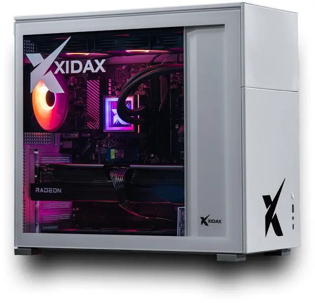 Xidax X-6 Series AMD Ryzen 7 7800X3D (4.2GHz up to 5.0GHz) AMD Radeon RX 9070XT 16GB 2TB NVMe M.2 SSD 32GB (2x16GB) RAM Genuine Window 11 Home Xen White Gaming Desktop - Assembled & Serviced in Utah