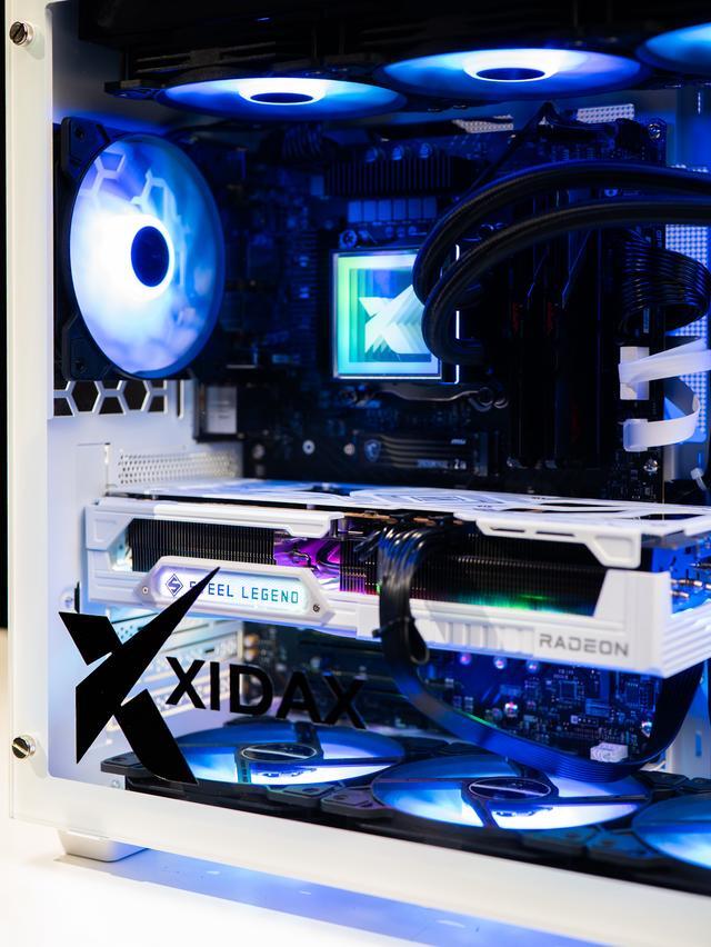 Xidax X-6 Series Intel Core I9 14900KF (up To 6.0GHz) AMD Radeon RX 9070XT 16GB 2TB NVMe M.2 SSD 32GB (2x16GB) RAM Liquid Cooling Genuine Window 11 Home Onami White Gaming Desktop - Assembled & Serviced In Utah