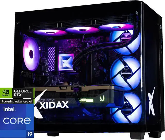 Xidax X6 ONAMI BLACK Gaming PC INTEL CORE i9 14900KF 24C (Up to 6.0GHz) - NVIDIA GeForce RTX 5080 16G- 32GB DDR5 5600MHz - 2TB M.2 NVMe - Genuine Windows 11 Home - WIFI - Assembled & Serviced In Utah
