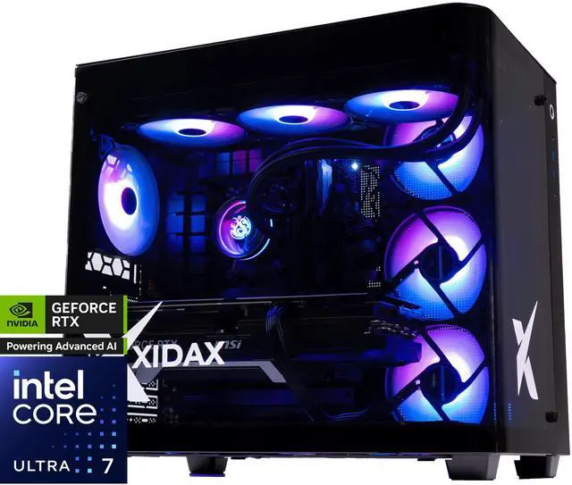 Xidax X6 ONAMI BLACK Gaming PC INTEL CORE ULTRA 7 265KF (Up to 5.5GHz) - NVIDIA GeForce RTX 5080 16G- 32GB DDR5 5600MHz - 2TB M.2 NVMe - Genuine Windows 11 Home - WIFI - Assembled & Serviced