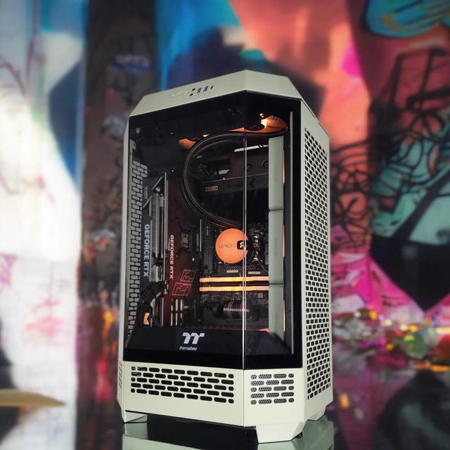 XPC Biohazard Tower Extreme Gaming Desktop AMD Ryzen 7 9700X 3.8GHz (5.5GHz Turbo Boost) RTX 5070 12GB 2TB NVMe SSD 32GB DDR5 RAM 750W Gold PSU Win 11