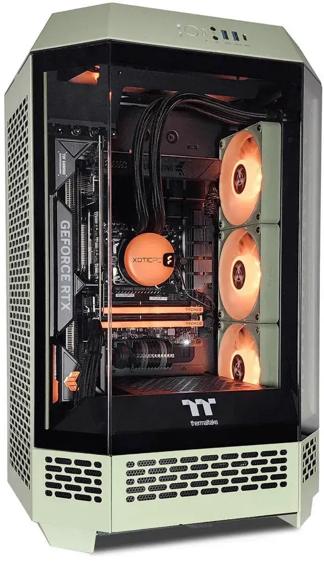 XPC Biohazard Tower Extreme Gaming Desktop AMD Ryzen 7 9700X 3.8GHz (5.5GHz Turbo Boost) RTX 5070 12GB 2TB NVMe SSD 32GB DDR5 RAM 750W Gold PSU Win 11
