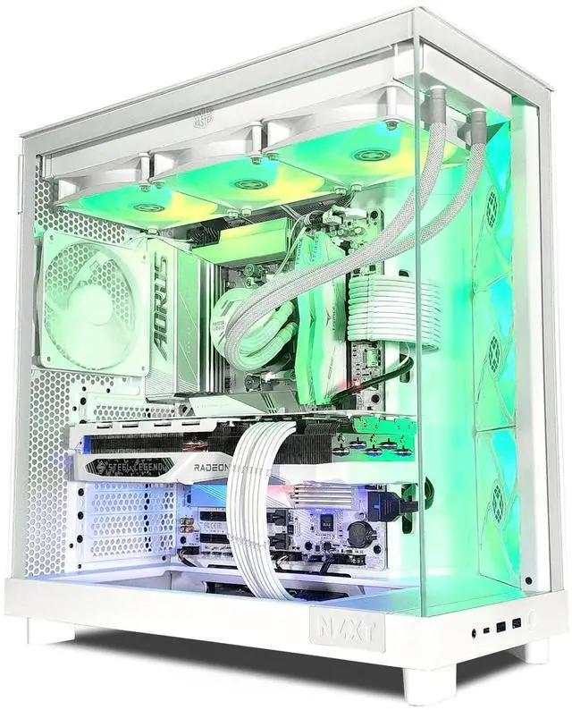 XPC H6 Ghost Prime Gaming Desktop AMD Ryzen 7 9800X3D 4.7GHz (5.2GHz Turbo Boost) Radeon RX 9070 XT 16GB 2TB NVMe SSD 32GB DDR5 RAM 850W Gold PSU Win 11