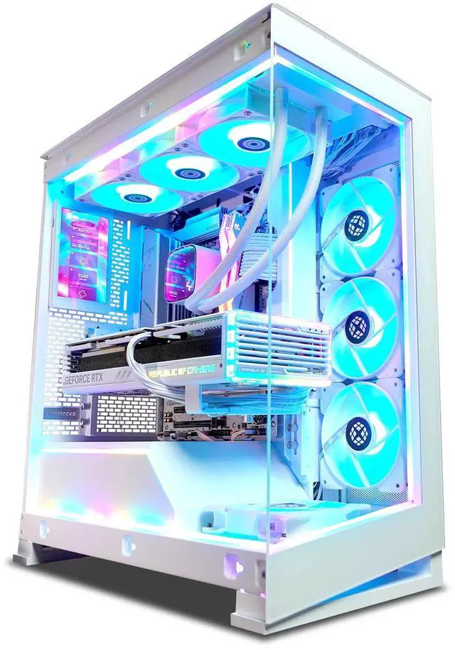 XPC NV5 Ghost Ultimate Gaming Desktop AMD Ryzen 7 9700X 3.8GHz (5.5GHz Turbo Boost) RTX 5080 16GB 2TB NVMe SSD 32GB DDR5 RAM 850W Gold PSU Win 11