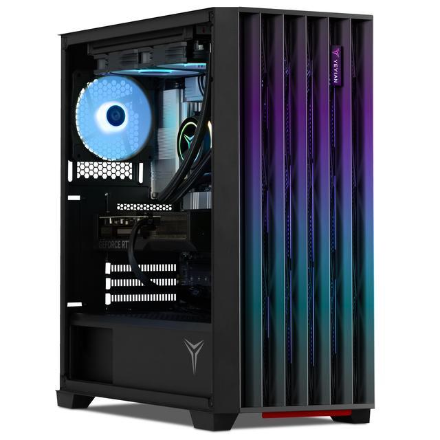 Yeyian Gaming Desktop PC PHOENIX Iron Mesh AMD Ryzen 7 9700X GeForce RTX 5070 – AI Powered 32GB DDR5 6000MHz RGB 1 TB NVMe SSD 240mm AIO Windows 11 Home - YPA-PM970XC-5701N