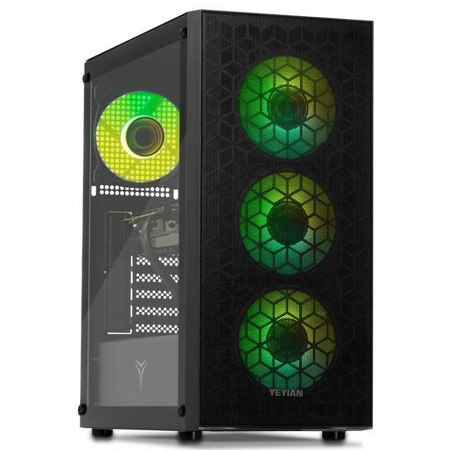 YEYIAN Gaming Desktop PC YUMI INTEL Core I5-14400F GeForce RTX5060 8GB 16GB DDR5 1TB SSD 650W Gold PSU Windows 11 Home