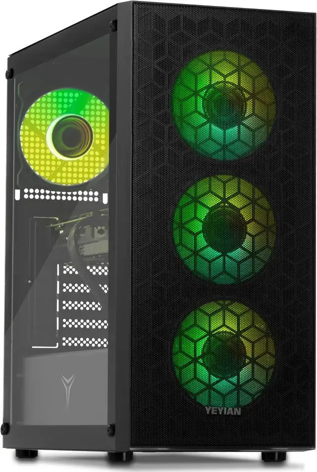 YEYIAN Gaming Desktop PC YUMI INTEL Core i5-14400F GeForce RTX5060 8GB 32GB DDR5 1TB SSD 650W Gold PSU Windows 11 Home