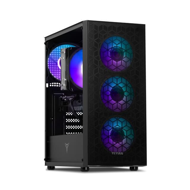 Yeyian Yumi Gaming Desktop PC AMD Ryzen 7 5700X NVIDIA GeForce RTX 4060 - AI Accelerated 32GB DDR4 1TB PCIe SSD 650W PSU Windows 11 Home 64-bit YPA-YU570XC-4601N