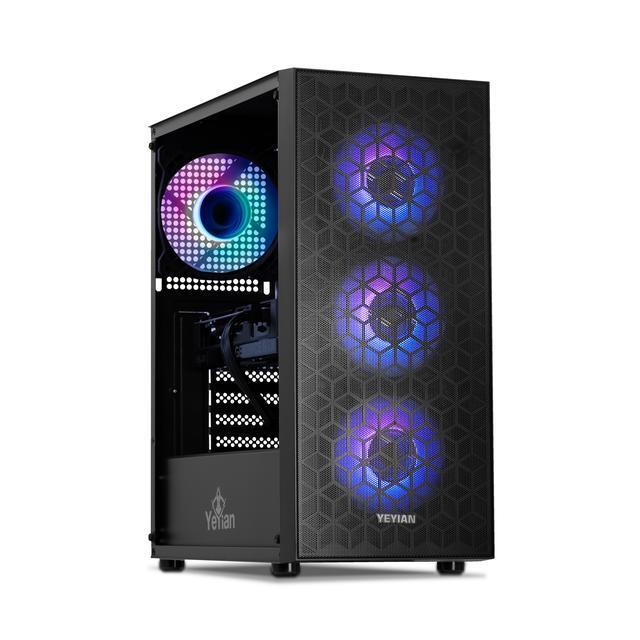 Yeyian Yumi Gaming PC Desktop INTEL Core I5 12400F Nvidia RTX 4060 1TB NVMe SSD 16GB DDR4 3200 650W Gold PSU AC Wi-Fi Window 11 64bit-YPI-YU24F0B-4601N