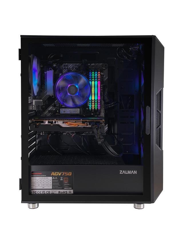 Zalman Gaming Desktop I7-12700KF 32GB DDR4 RTX 4070 12GB 2TB NVMe Zalman 3 Fans WiFi 6E Built-in