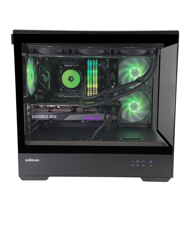Zalman Gaming Desktop I7-13700K 32GB DDR5 RTX 4070 12GB 2TB NVMe 360MM Water Cooler WiFi 6E Built-in